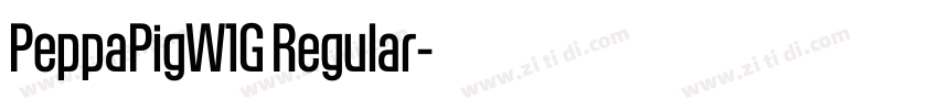 PeppaPigW1G Regular字体转换